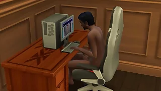 Indian Stepson masturbating in front be advisable for computer